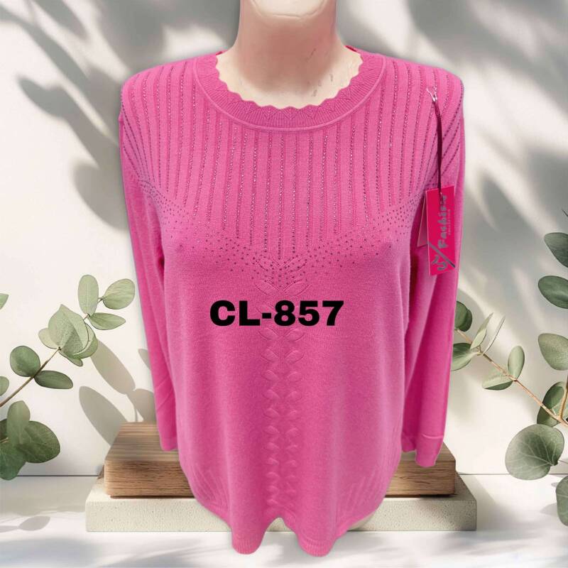 Swetry damskie Roz L-3XL. 1 kolor. Paczka 10 szt
